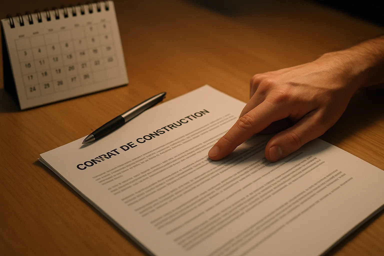 Verification de la clause de penalites de retard dans le contrat