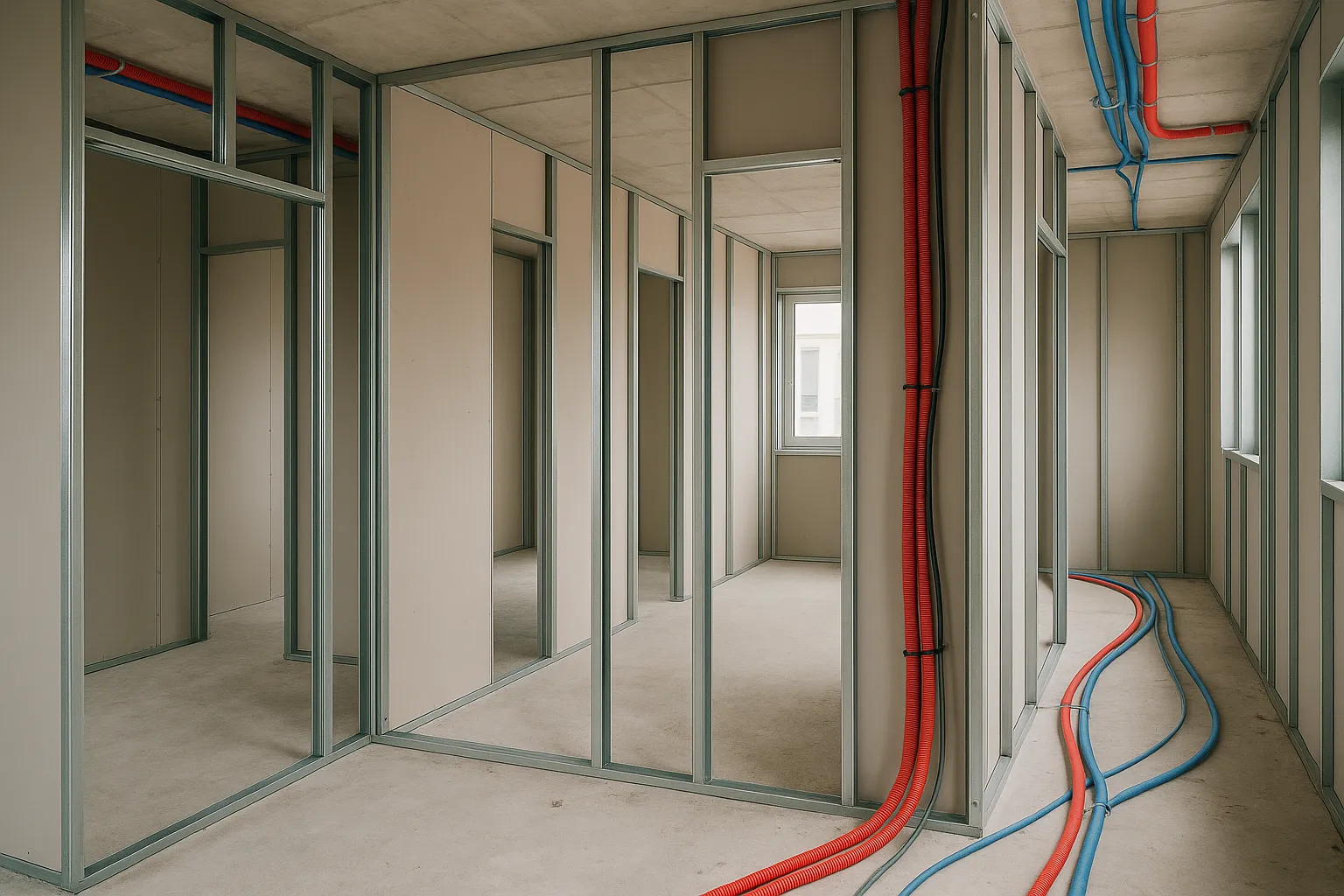 Visite cloisons d’un logement neuf VEFA dans le Nord (59)