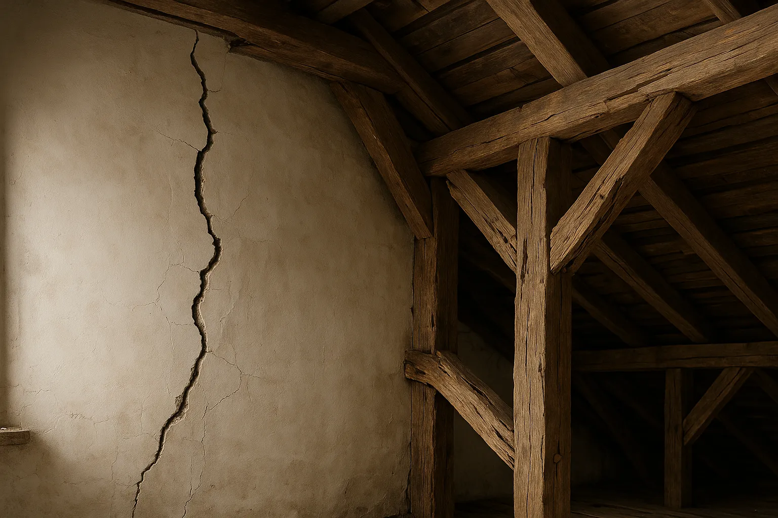 Fissures et charpente fragilisée, vice caché dans le Nord (59)