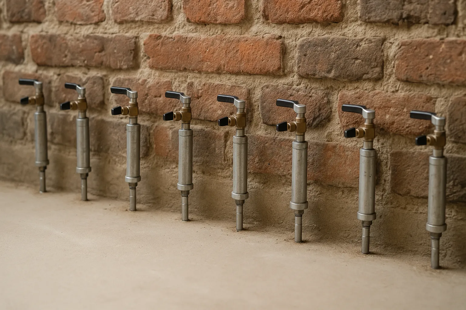 Forages d injection en pied de mur pour barriere etanche