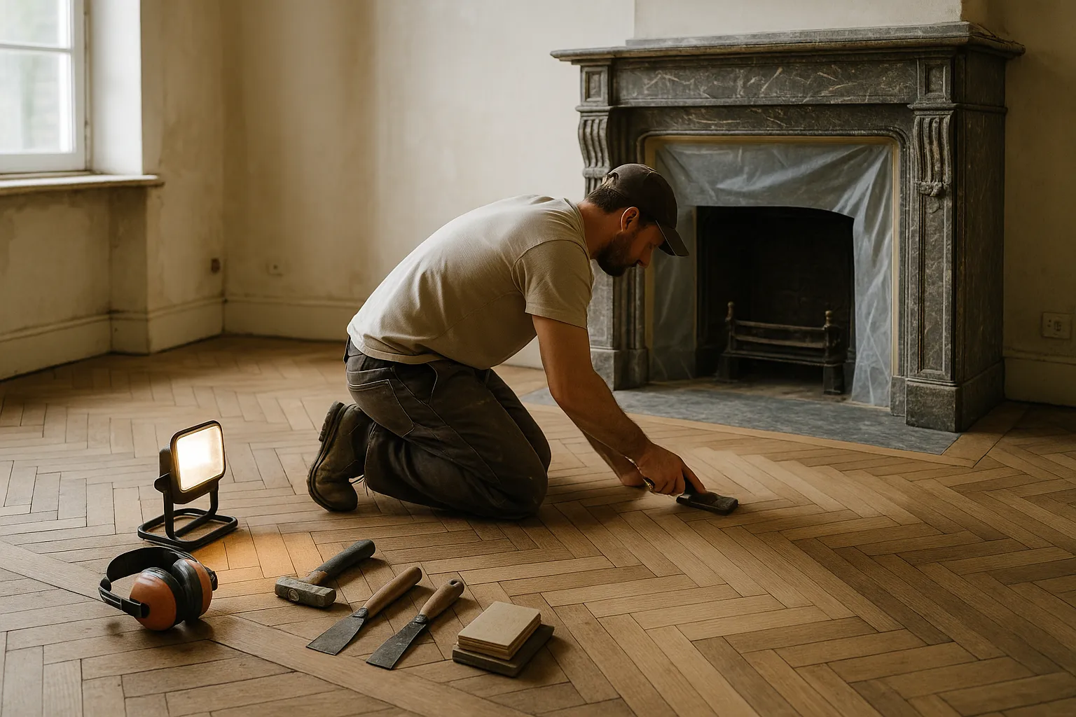 Renovation interieure soignee d une maison ancienne