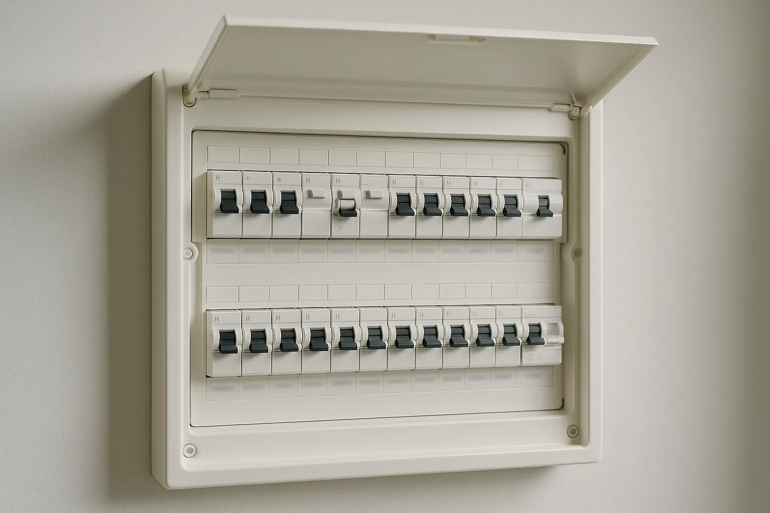 Tableau electrique moderne avec differentiels